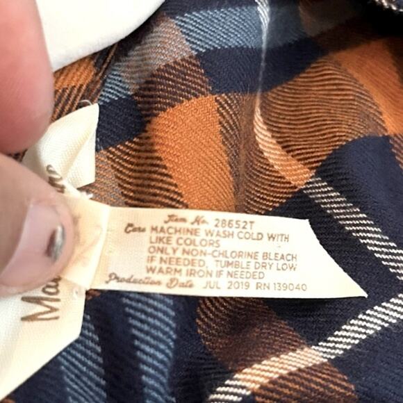 Matilda Jane Moments with You General Store Plaid Tunic Top Small Button Front - Picture 6 of 11